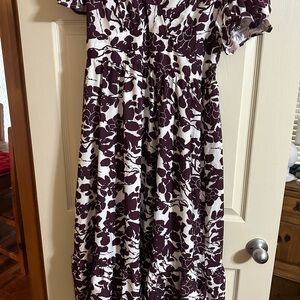 SHEIN Purple and White Floral Dress